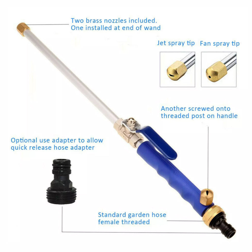 2in1 High Pressure Water Spray Gun | Water Jet Cleaning Solution - For Home Car Washing and Garden Plant Watering | Gardening and Outdoor | Multipurpose Cleaning