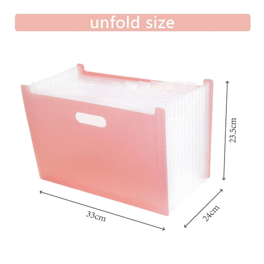 A4 Size 13 Desktop Document Folder File Paper Storage Organizer Multilayer File Organizer - 1Pc