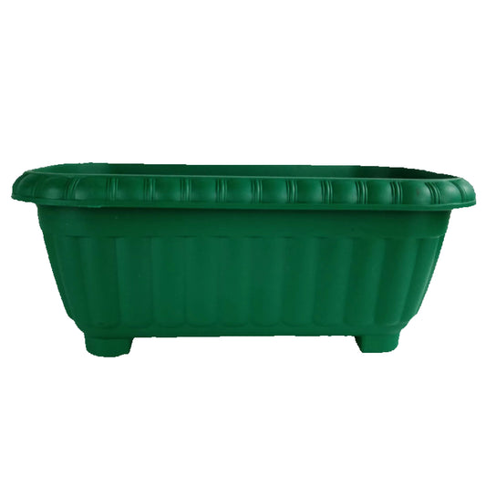 Durable Rectangular Plastic Plant Box with Legs - Large Flower Pot for Indoor & Outdoor Gardening