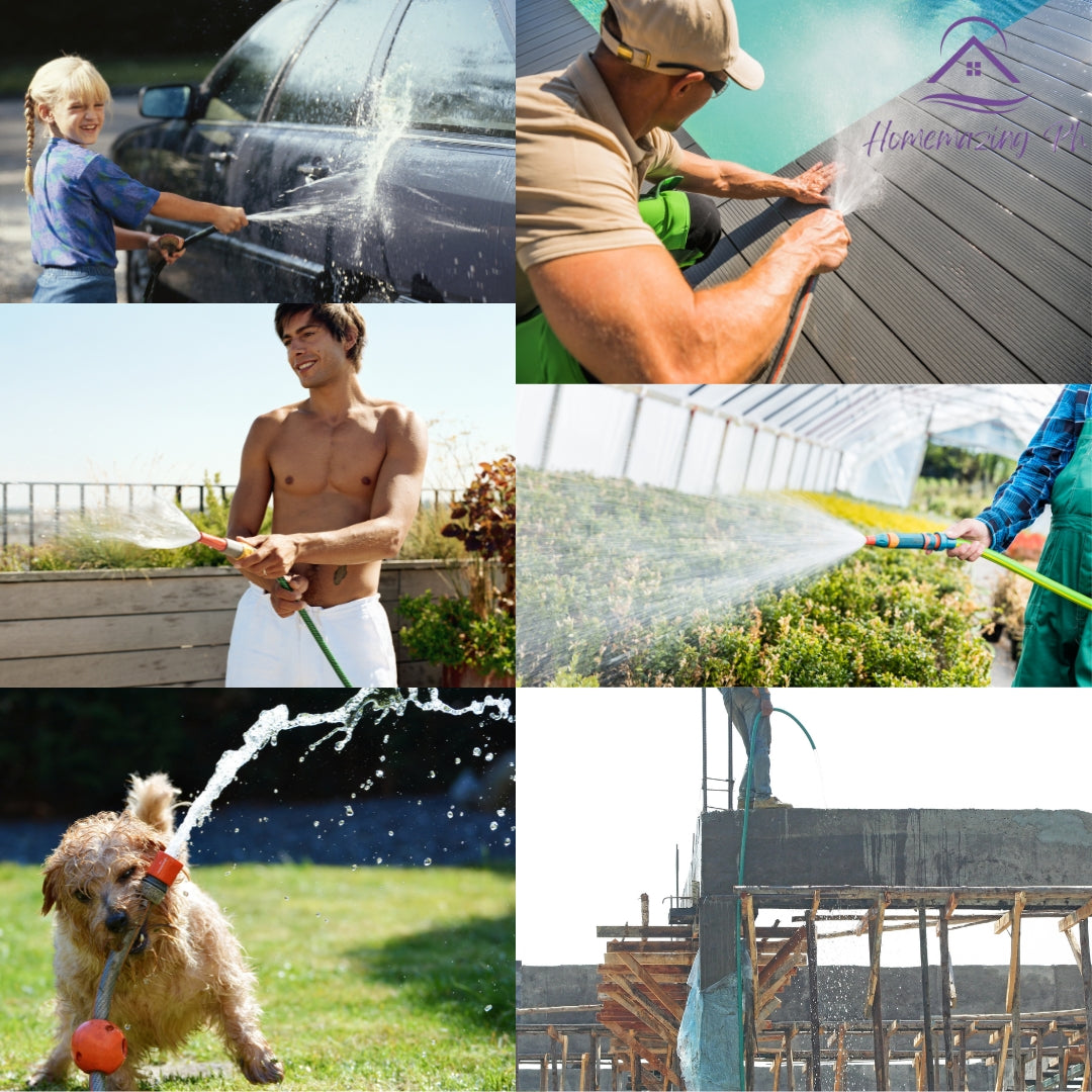 Heavy Duty Garden Hose 20M with Complete Nozzle Set – High-Pressure Water Hose for Home & Car Wash