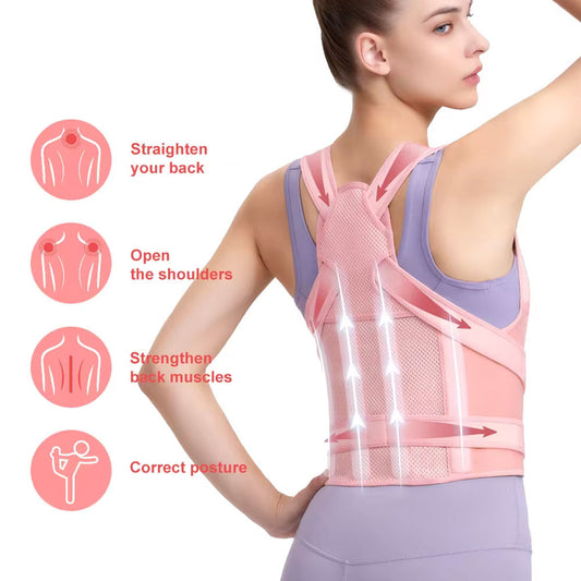 Adjustable Back Support Brace Lumbar & Posture Support