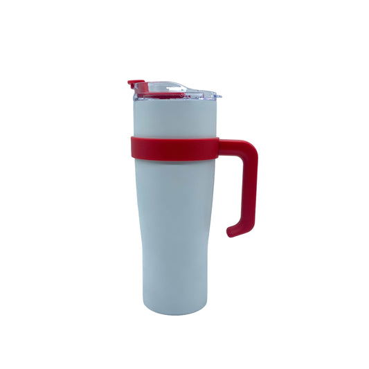 1200ml / 40oz Insulated Tumbler with handle and straw Insulation Cup With Handle Stainless Steel Thermos Water Bottle