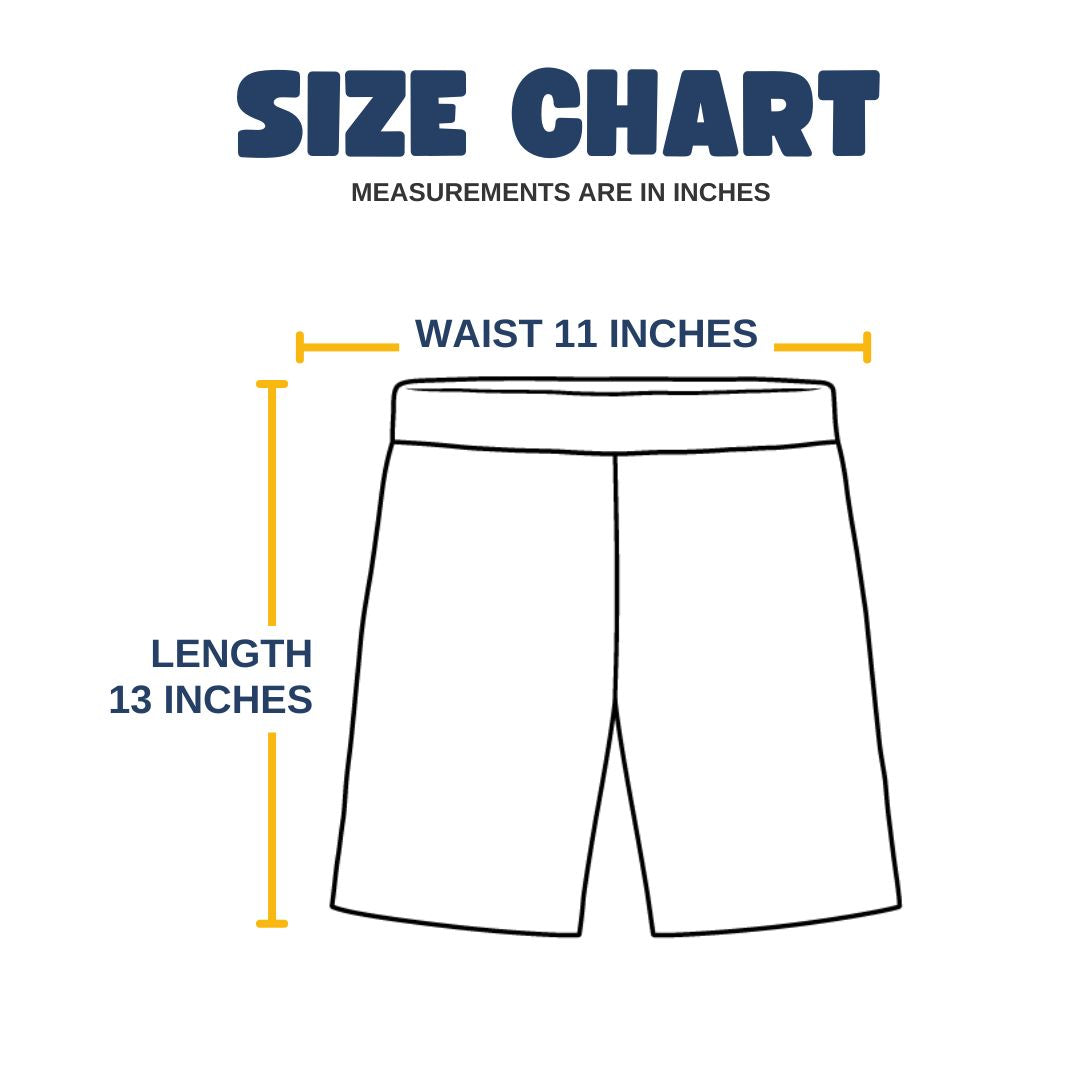 Kids & Teens Waffle Shorts | Unisex Soft Cotton | Stretchable Waistband | Casual & Loungewear | Fits up to 36cm Waistline