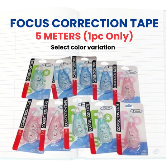 Costa Verde 1pc Correction Tape 5m 8m 10m 12m Length, Instant Rewriting, School Office Supplies