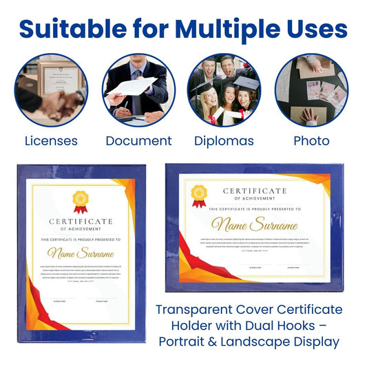 Certificate Holder A4 Size for Diploma Award Recognition Citation Paper File Cover