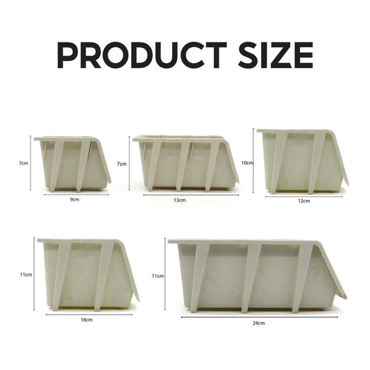 PLASTIC STACKABLE BIN / ORGANIZER / STORAGE / BOX / LAYER / SHELF Ideal for Office & School