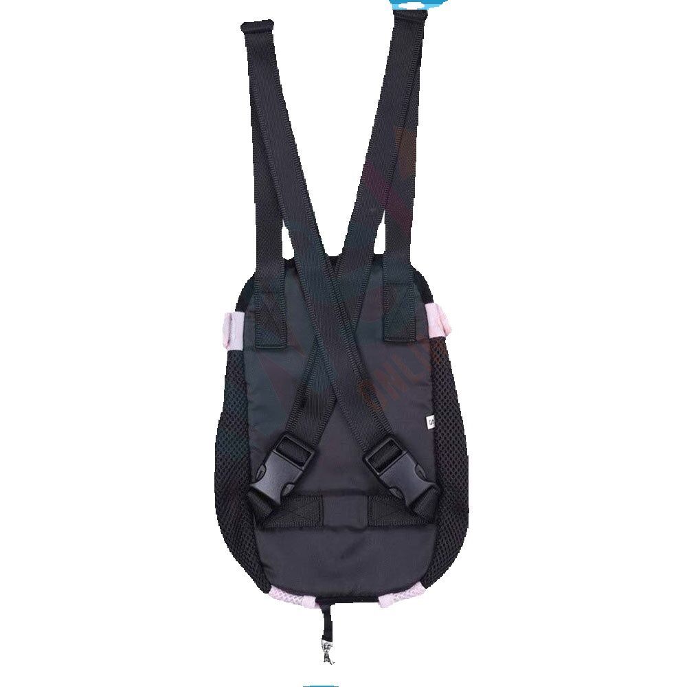 Pet Carrier Backpack Dog Cat Front Chest Bag Adjustable Travel Outdoor Puppy Sling with Safety Strap - Breathable