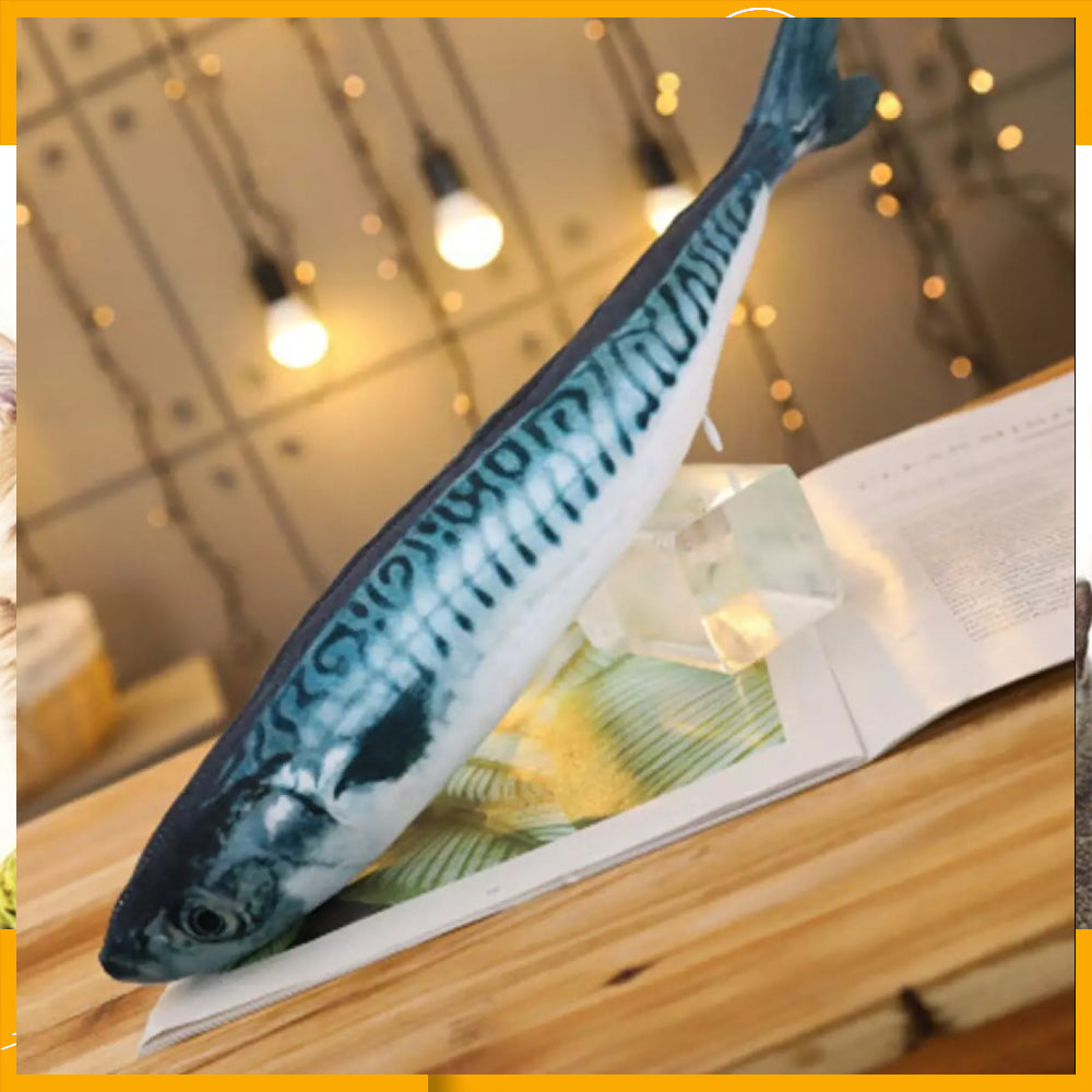 Interactive Fish Plush Toy for Dogs & Cats β Realistic Moving Pet Chew Toy, Stress Relief & Playtime Fun