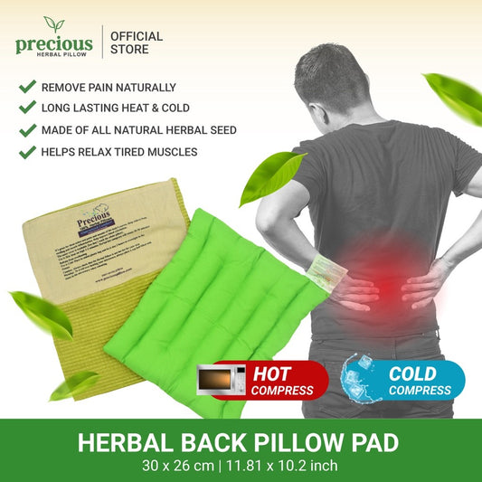 Precious Herbal Pad Back Natural Pain Reliever Hot & Cold Compress Therapy 30x26cm