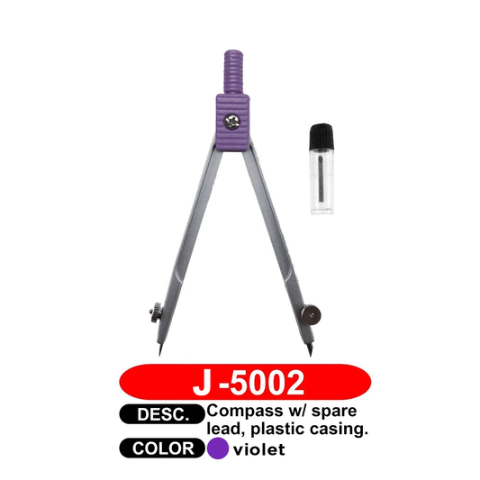 JOY Compass with spare lead Plastic casing, Compass Set with Lead Refill