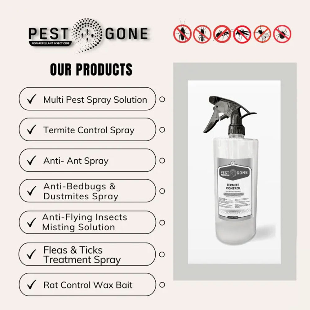 Pest Gone Termite Control Spray 1000 ml Sprayer Bottle
