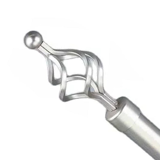 Roman Pole Style Extendable Adjustable Spiral Modern Curtain Rod Size 70cm - 120cm and 120cm - 210