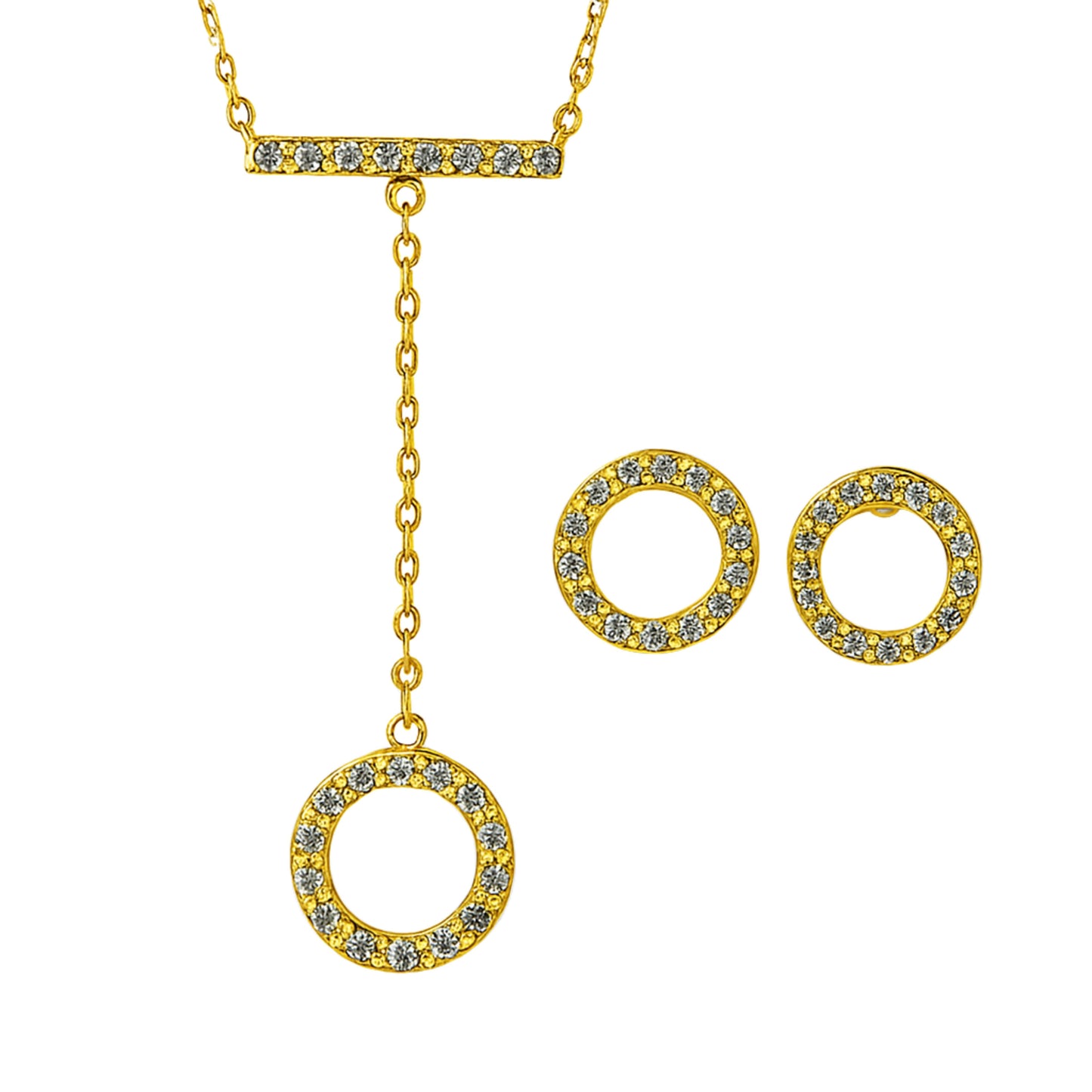 Jewelry Set for Women - Fashion Jewelry Silver/Gold Plated Necklace and Earrings Set