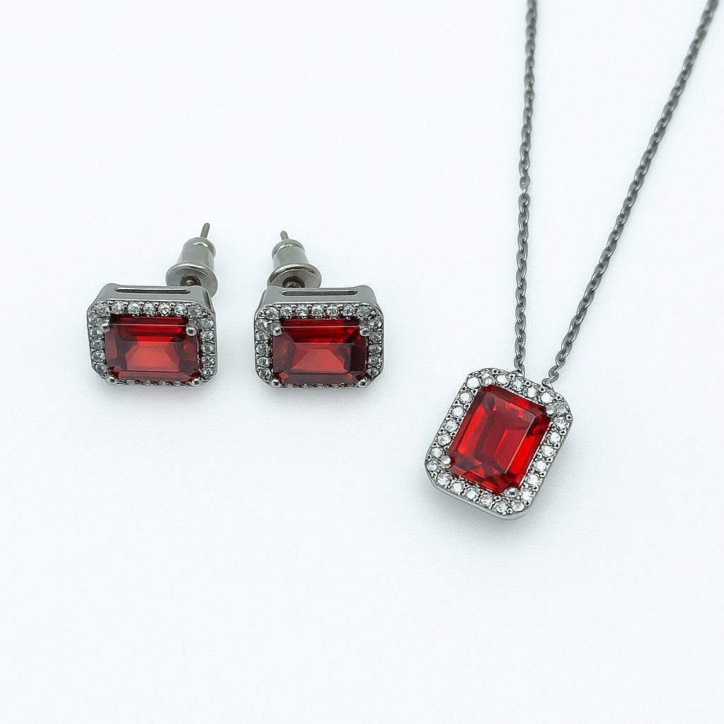Jewelry Set for Women - Fashion Jewelry Silver/Gold Plated Necklace and Earrings Set