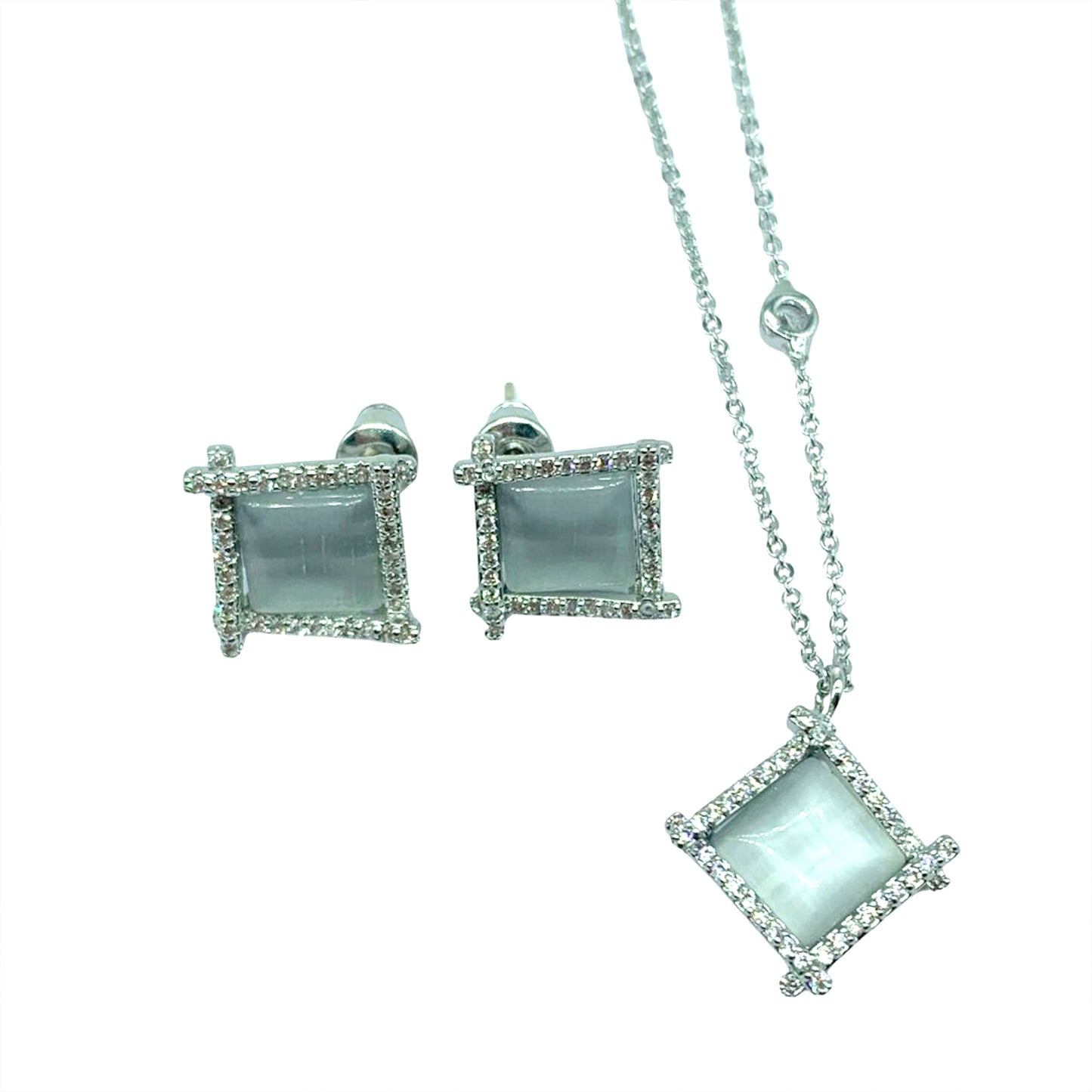 Jewelry Set for Women - Fashion Jewelry Silver/Gold Plated Necklace and Earrings Set
