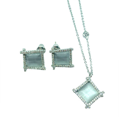 Jewelry Set for Women - Fashion Jewelry Silver/Gold Plated Necklace and Earrings Set