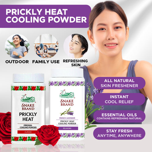 Snake Brand Prickly Heat Original Cooling Starter Kit