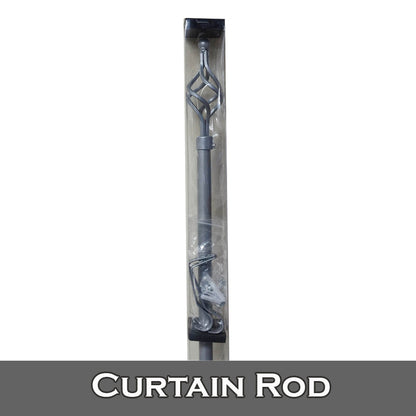 Modern Metal Curtain Rod Finial Decorative End Cap | Elegant Window Drapery Pole Accessory - Gold, Silver