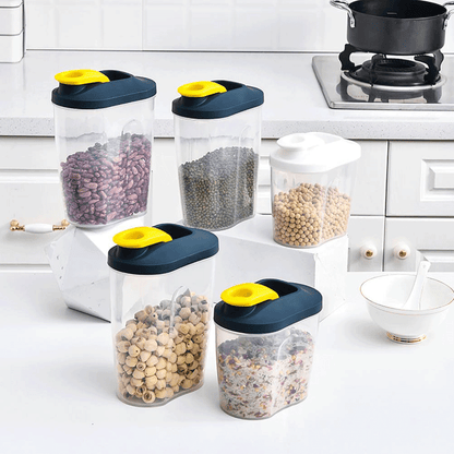 Food-grade Space-saving PP Airtight Cereal Container Storage Box for Dried Grains Storage Bottles