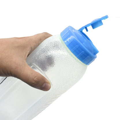 Reusable Plastic Squeeze Bottle with Colorful Flip-Top Lid – Leakproof Drink Dispenser for Sauces, Juices & Water (4-Pack)