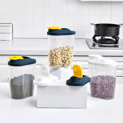 Food-grade Space-saving PP Airtight Cereal Container Storage Box for Dried Grains Storage Bottles