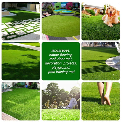 Artificial Grass Turf Carpet for Garden, Balcony, Patio, Outdoor & Indoor - Realistic Synthetic Lawn Mat