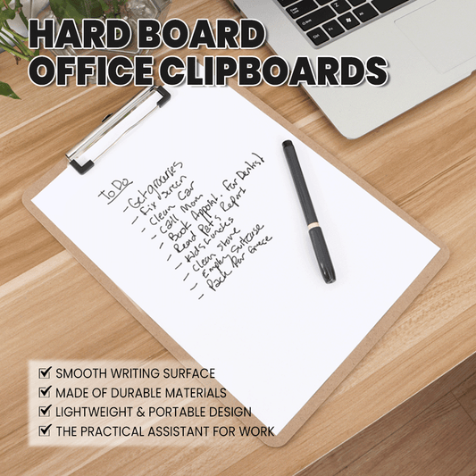 High Quality Wooden Writing Clip Board File Hardboard with Clip