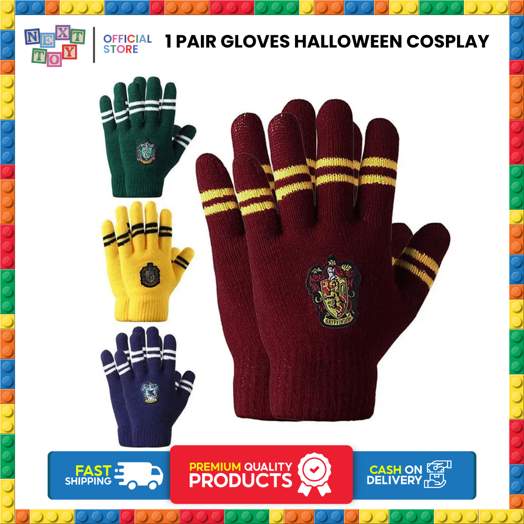 1 Pair Gloves Halloween Cosplay Party Supplies Accessories for Kids and Adults