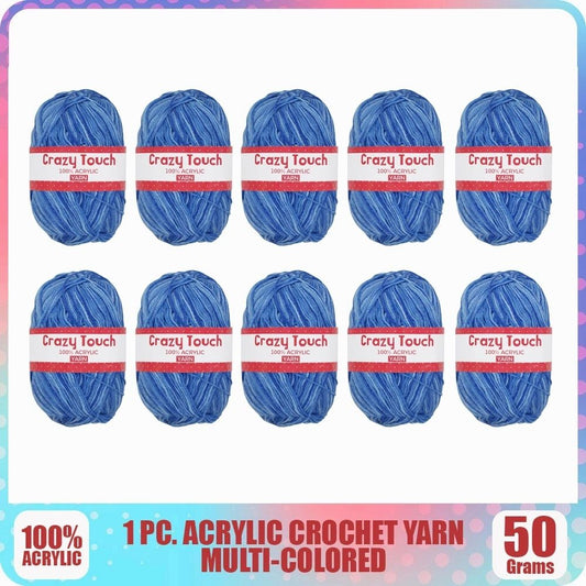 10pcs Crochet Yarn Multi-Colored Acrylic Knitting Yarn Hand Knitting Yarn Weaving Yarn Crochet Thread