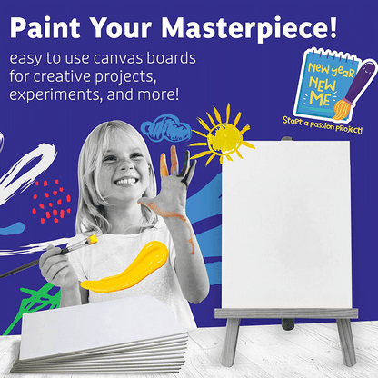Canvas Panel 100% Pure Cotton Acid Free Acrylic Triple Gesso Primed 280GSM
