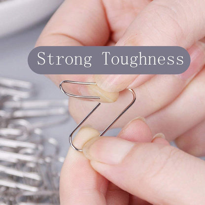 100 Pcs, Per Box Nickel Paper Clips, Suitable for Office, School Document Organizing, And Daily Use