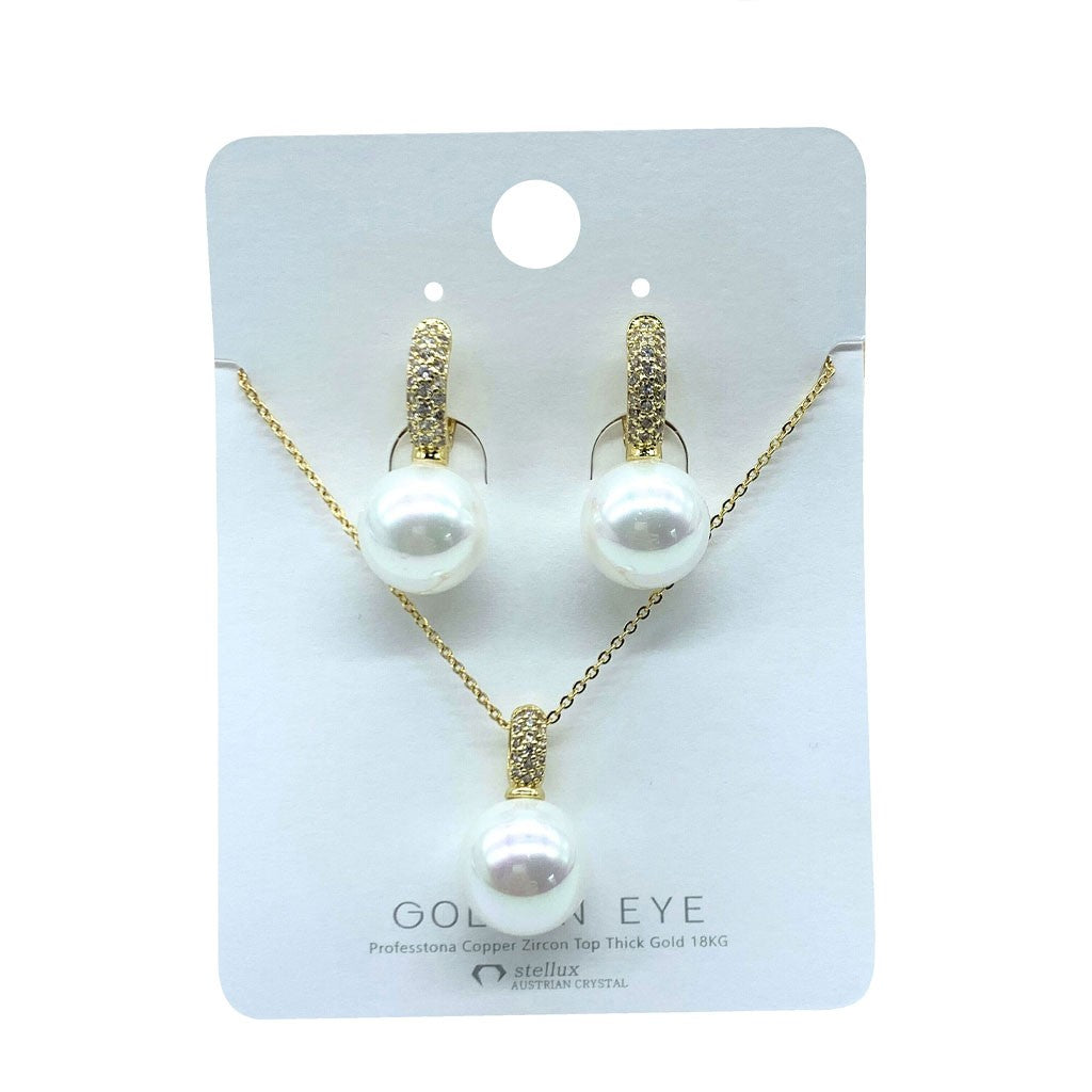 Jewelry Set for Women - Fashion Jewelry Silver/Gold Plated Necklace and Earrings Set