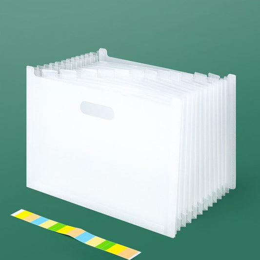 A4 Size 13 Desktop Document Folder File Paper Storage Organizer Holder Multilayer Expanding School Office Stationery File Organizer - 1Pc