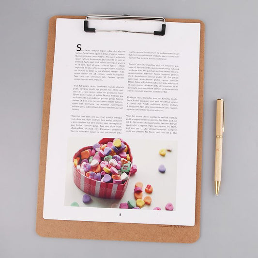 High Quality Wooden Writing Clip Board File Hardboard with Clip