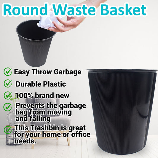 Durable Plastic Plant Pot for Gardening | Black Nursery Flower Pot with Drainage Holes, Lightweight & Reusable