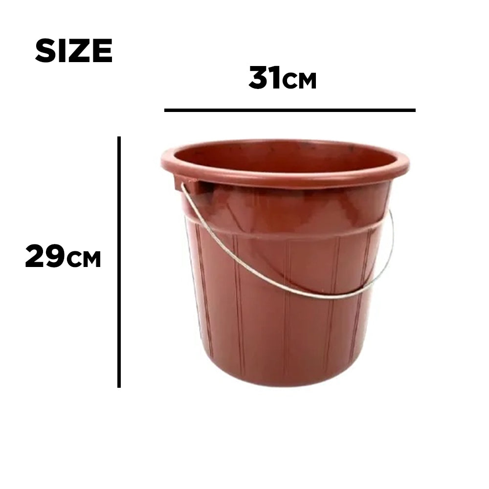 Water Container Pail, Water Bucket Utility Pail With Metal Handle, Balde 4 Gallon Capacity