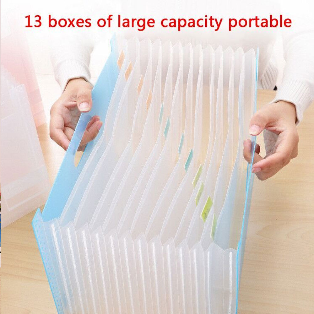 A4 Size 13 Desktop Document Folder File Paper Storage Organizer 1Pc