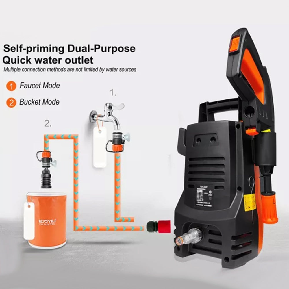 1400W Household Washer Portable Car Electric Water Gun Washer 220V