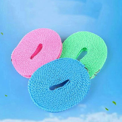 5m Nylon Hanging Rope Home Storage Clotheslines Outdoor Drying Rack Clothesline Non-slip Washing Clothes Hangers Line Rope [BB-22]