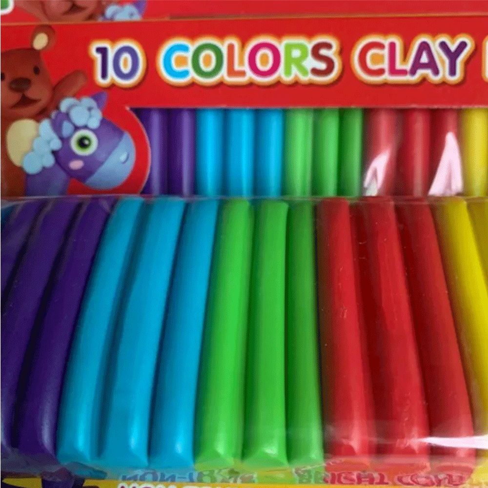 Joy Multi-Colored Modeling Clay 10 Colors Clay Bar Reusable Crafts Materials Arts Baking Clay Blocks