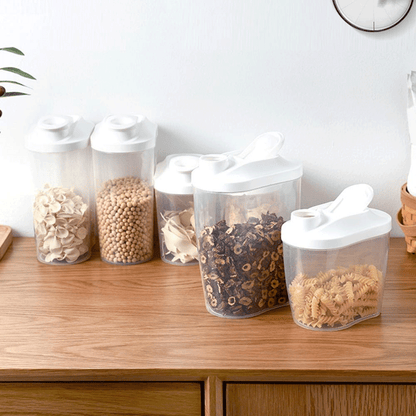 Food-grade Space-saving PP Airtight Cereal Container Storage Box for Dried Grains Storage Bottles