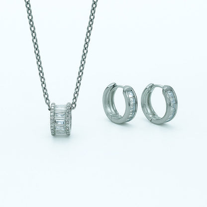 Jewelry Set for Women - Fashion Jewelry Silver/Gold Plated Necklace and Earrings Set