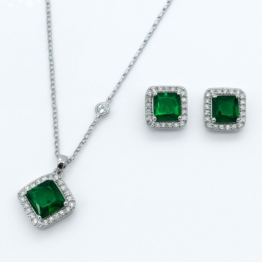 Jewelry Set for Women - Fashion Jewelry Silver/Gold Plated Necklace and Earrings Set