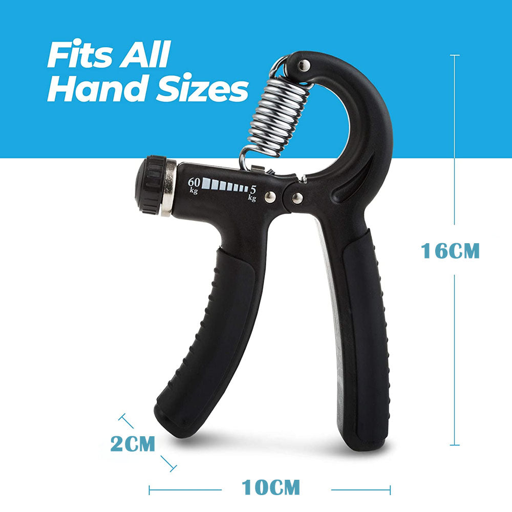 Adjustable Hand Grip Strengthener 10-60KG Forearm Exerciser Wrist Trainer for Finger Strength Fitness Workout