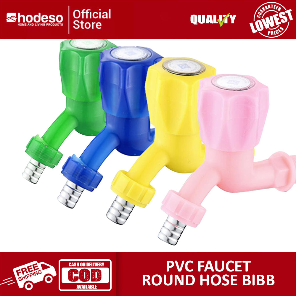 PVC Faucet Round Handle Hose Bibb Plastic Faucet