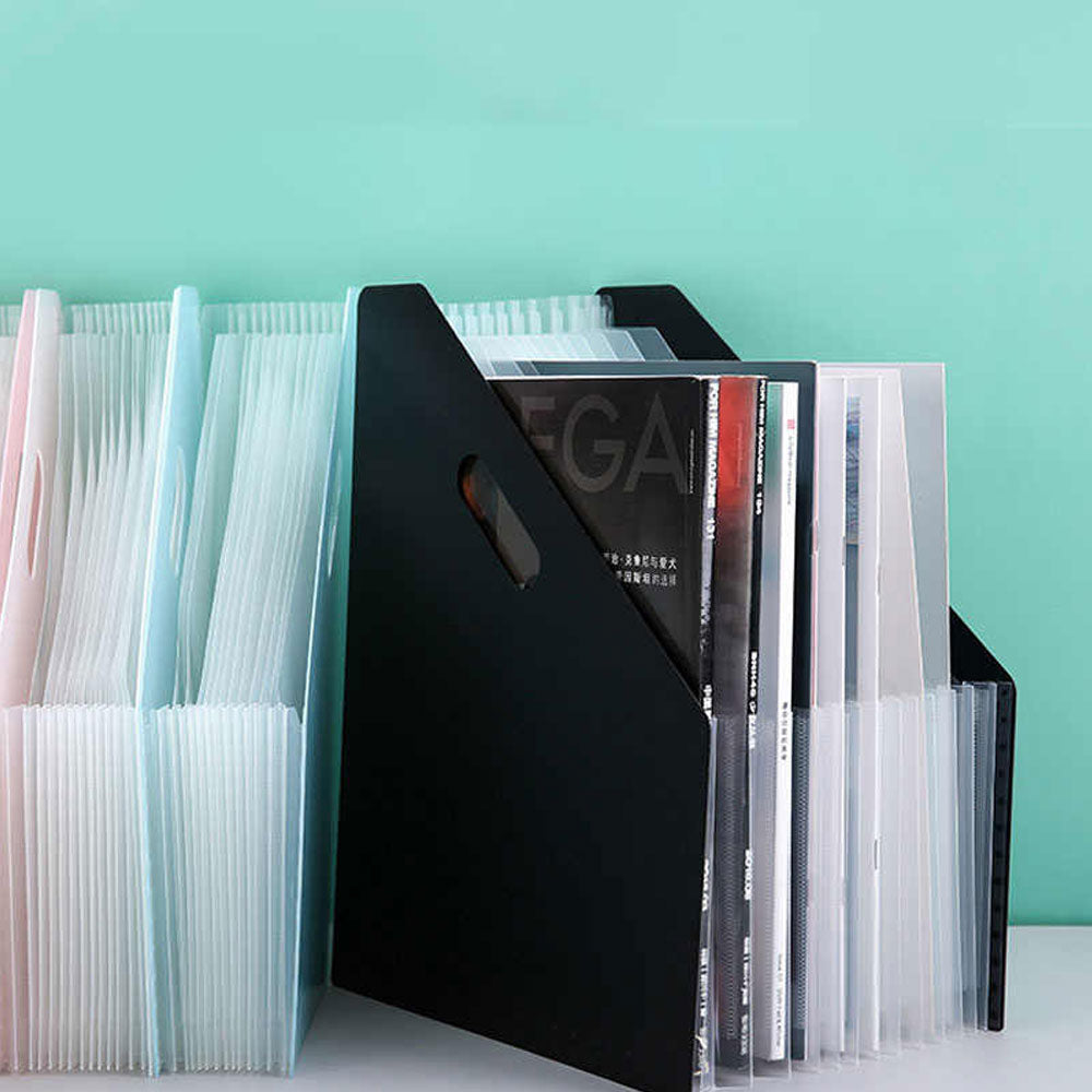 A4 Size 13 School and Office Paper Organizer, File Folder Document Storage Holder, Multilayer Expansion Box - 1Pc
