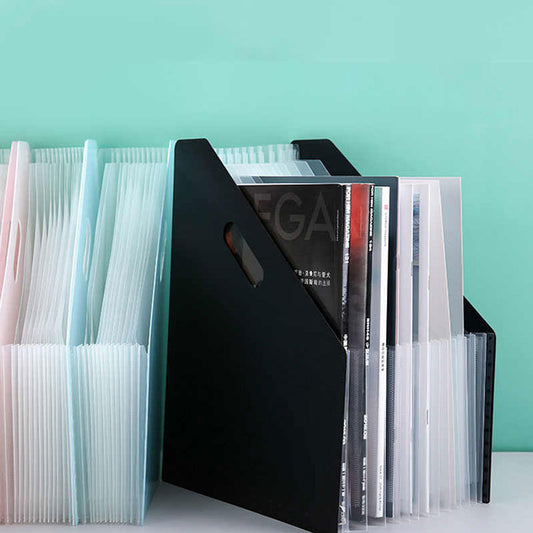 A4 Size 13 School and Office Paper Organizer, File Folder Document Storage Holder, Multilayer Expansion Box - 1Pc