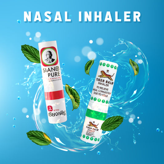 Nasal Inhaler Aromatherapy Fresh Cooling Menthol Herb Eucalyptus Essential Oils