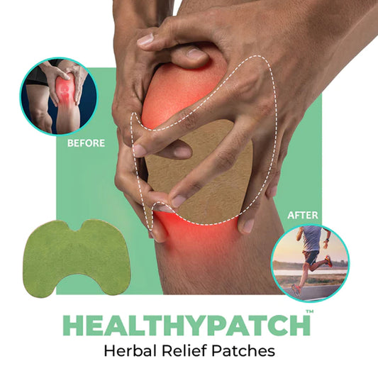 Herbal Knee Pain Relief Patches - Reduces Inflammation, Boosts Circulation, Multi-Area Use (10 Pcs)