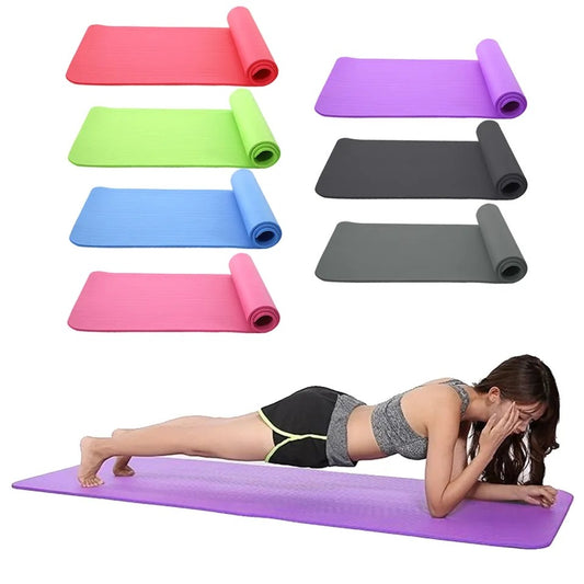 Yoga Mat Exercise Pad Thick Non-Slip, Durable Anti Slip 68 x 24 Fitness Yoga Mat for Men and Women | Choose Color Variations